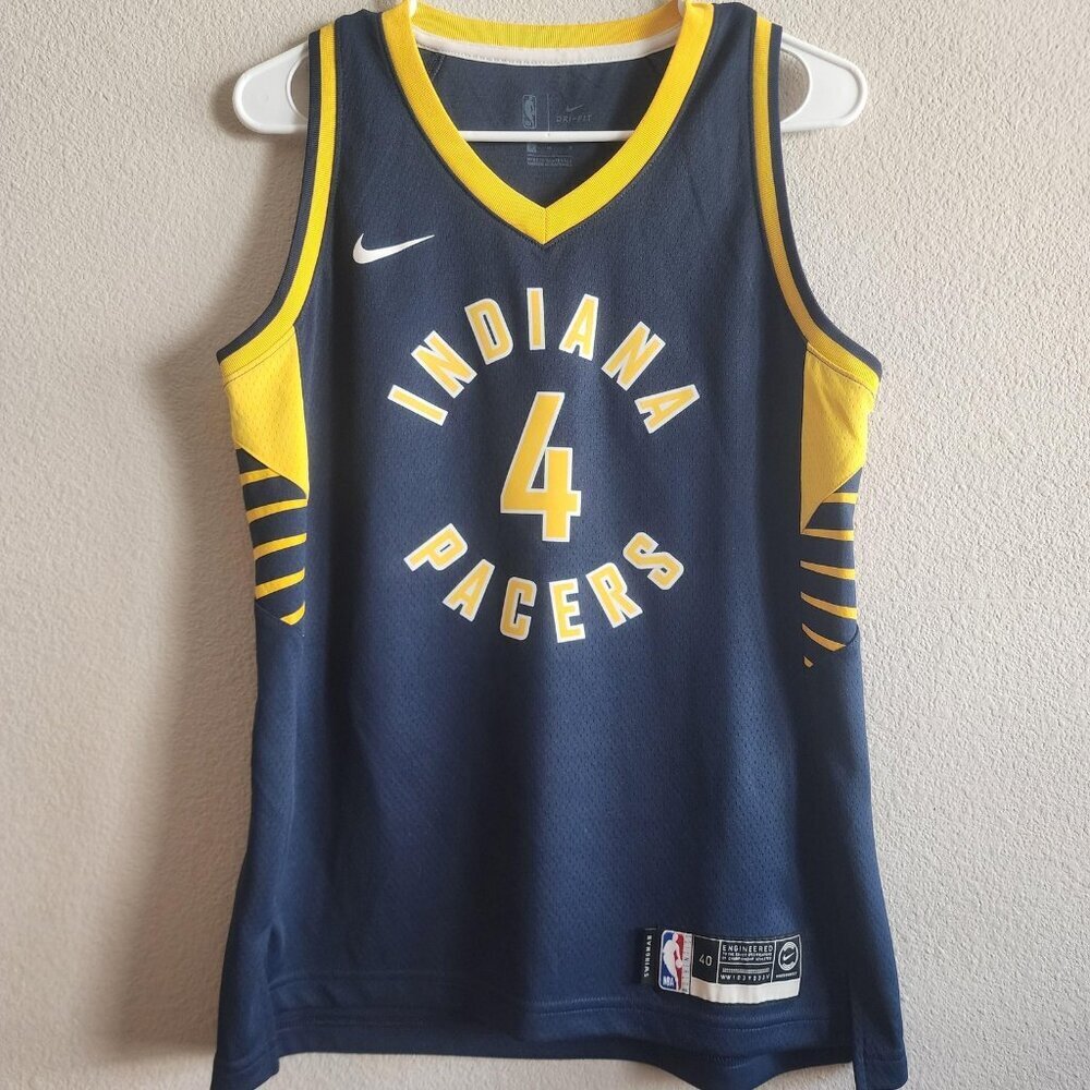 Indiana Pacers Jersey Mens Medium NBA Basketball Victor Oladipo #4 Nike Swingman
